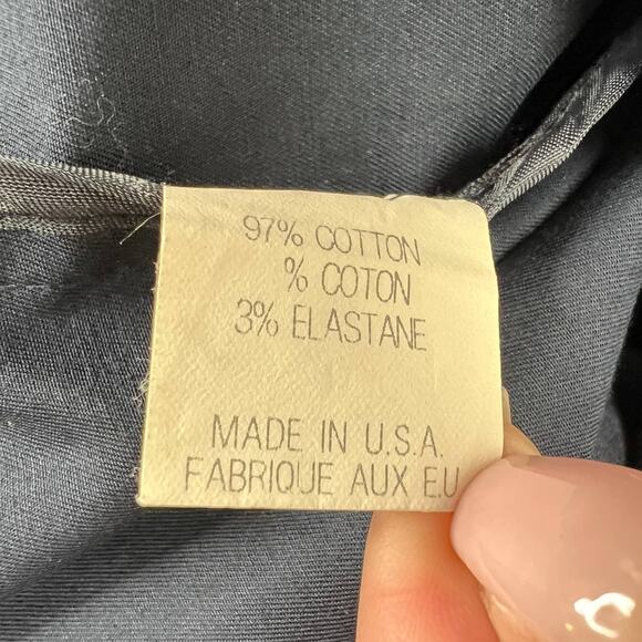 THEORY Navy Blue Short Sleeve Scoop Neck Button Jacket with Pockets Size 2 - Picture 10 of 11